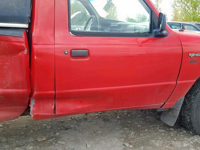 1FTYR10CXYPB86013 - 2000 FORD RANGER RED photo 9