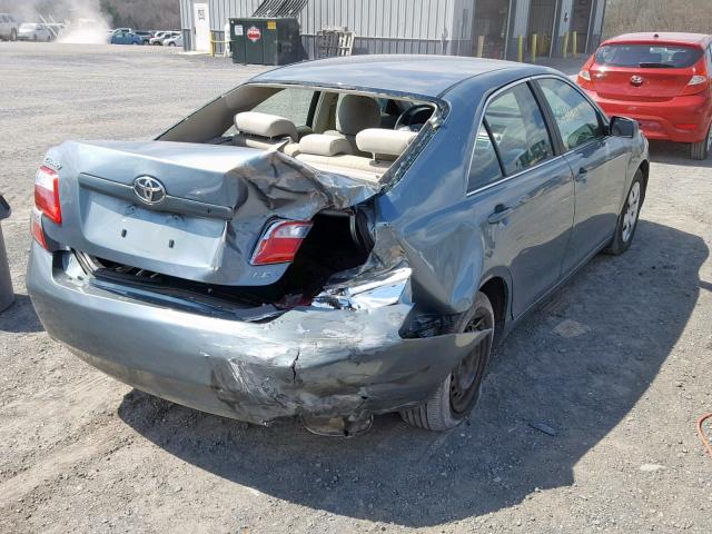 4T1BE46K98U774905 - 2008 TOYOTA CAMRY CE TEAL photo 4