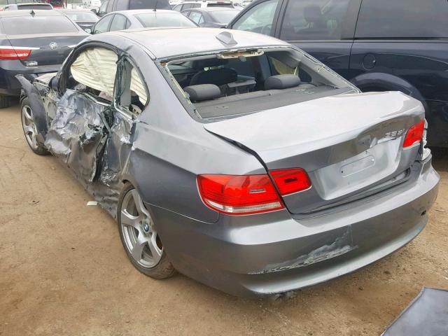 WBAWV13507PK49549 - 2007 BMW 328 I SULE SILVER photo 3