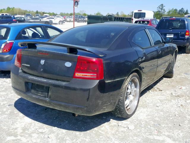 2B3KA43R26H475937 - 2006 DODGE CHARGER SE BLACK photo 4