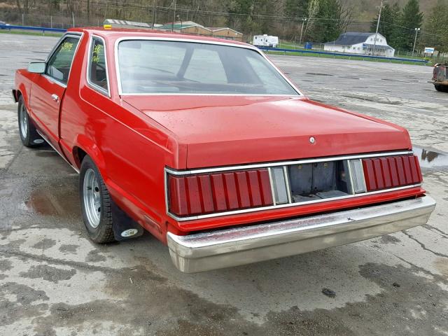 8E93F137072 - 1978 FORD FAIRMONT RED photo 3