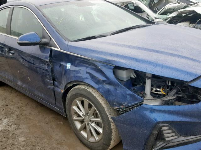 5NPE24AF1JH616062 - 2018 HYUNDAI SONATA SE BLUE photo 9