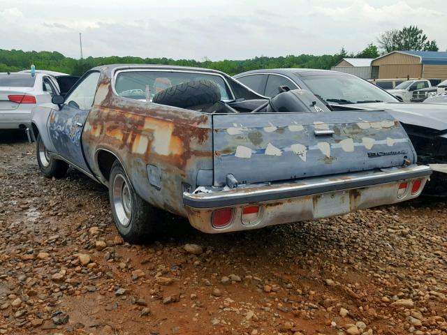 1D80U6D504199 - 1976 CHEVROLET EL CAMINO GRAY photo 3