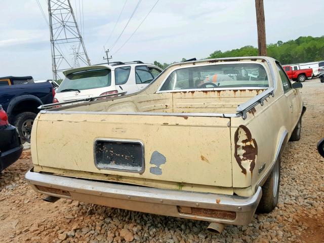 1W80H9D445530 - 1979 CHEVROLET EL CAMINO YELLOW photo 4