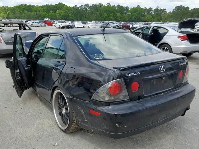 JTHBD192020055296 - 2002 LEXUS IS 300 BLACK photo 3