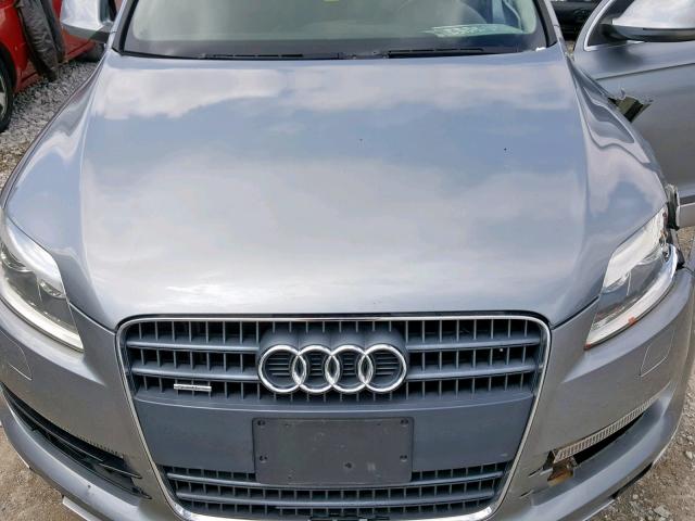 WA1BV74L57D056181 - 2007 AUDI Q7 4.2 QUA SILVER photo 7