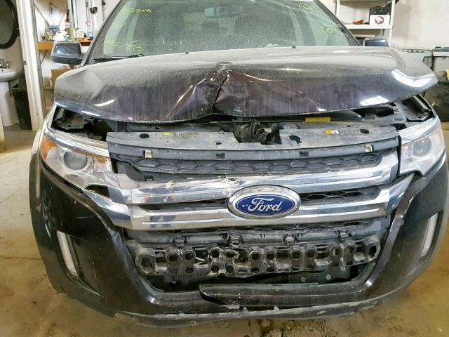 2FMDK3JC0DBA45722 - 2013 FORD EDGE SEL BURGUNDY photo 9