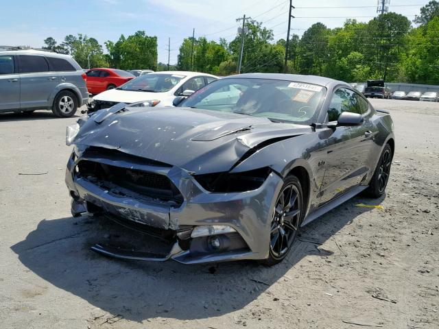 1FA6P8CF7H5310901 - 2017 FORD MUSTANG GT GRAY photo 2