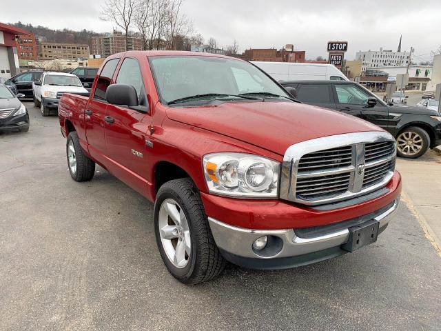 1D7HU18298S534316 - 2008 DODGE RAM 1500 S RED photo 1