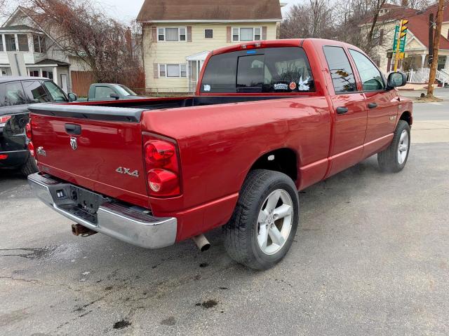 1D7HU18298S534316 - 2008 DODGE RAM 1500 S RED photo 5