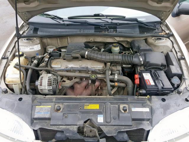 1G1JC524917397301 - 2001 CHEVROLET CAVALIER B TAN photo 7