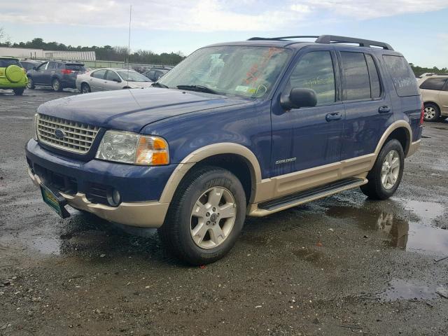 1FMDU74E75UB34651 - 2005 FORD EXPLORER E BLUE photo 2