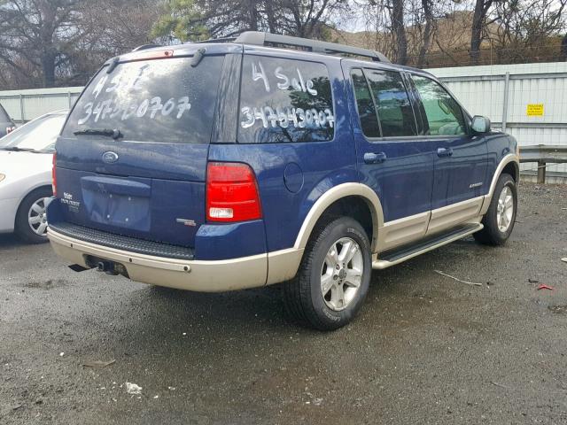 1FMDU74E75UB34651 - 2005 FORD EXPLORER E BLUE photo 4