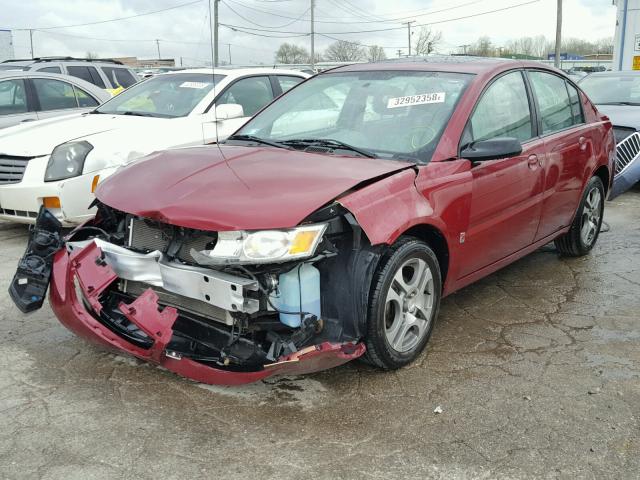 1G8AL52F55Z172158 - 2005 SATURN ION LEVEL MAROON photo 2