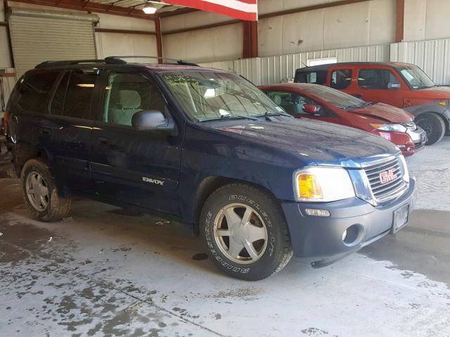 1GKDT13SX22462928 - 2002 GMC ENVOY BLUE photo 1