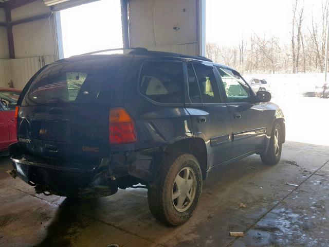 1GKDT13SX22462928 - 2002 GMC ENVOY BLUE photo 4