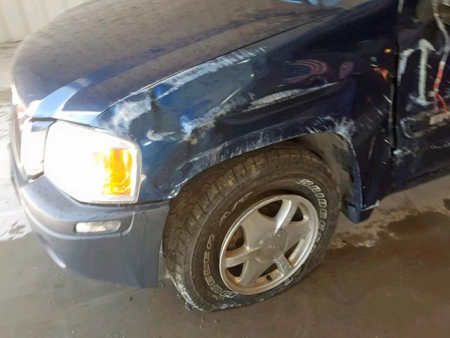 1GKDT13SX22462928 - 2002 GMC ENVOY BLUE photo 9