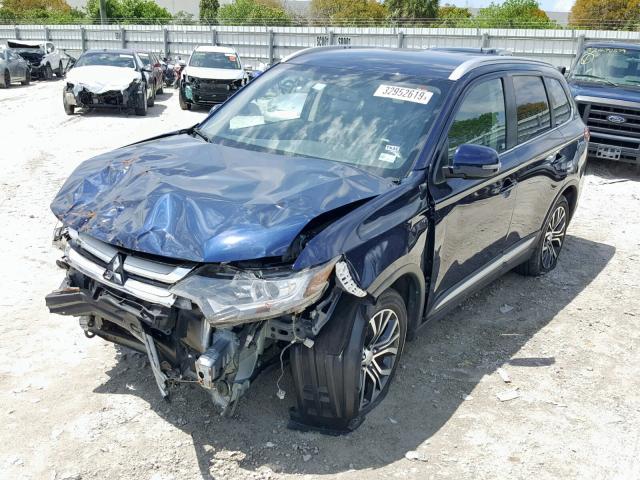 JA4AD3A33HZ001356 - 2017 MITSUBISHI OUTLANDER BLUE photo 2