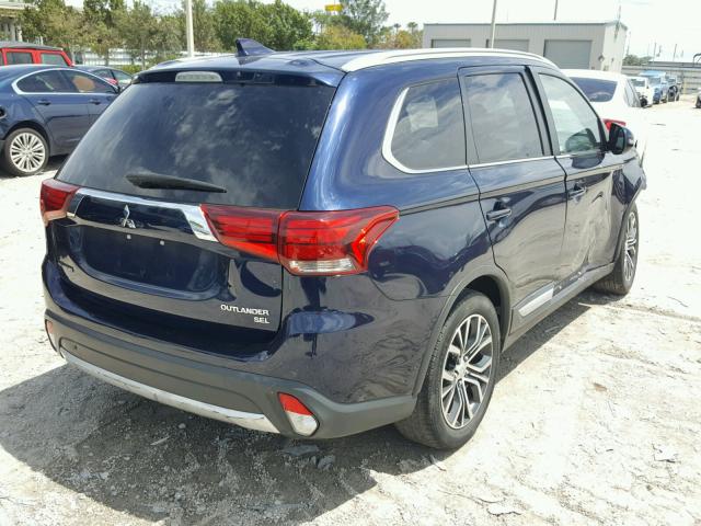 JA4AD3A33HZ001356 - 2017 MITSUBISHI OUTLANDER BLUE photo 4