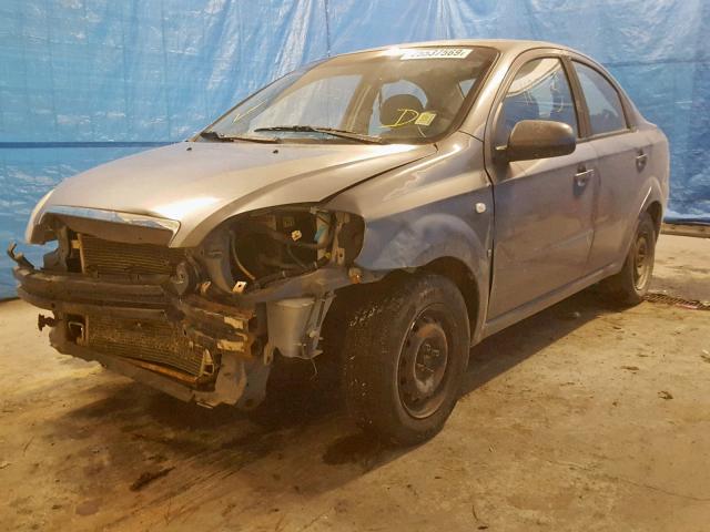 KL1TD56627B097606 - 2007 CHEVROLET AVEO BASE Boz foto 2