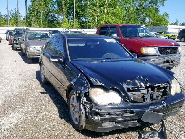 WDBRF61J63F293175 - 2003 MERCEDES-BENZ C 240 BLACK photo 1