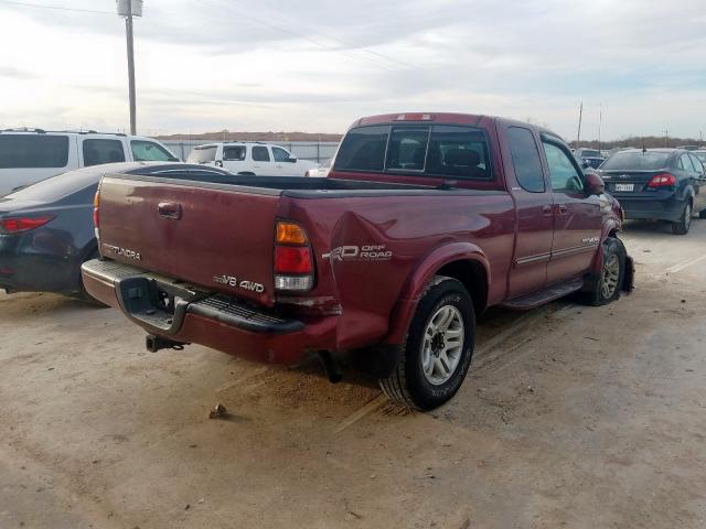 5TBBT48103S362540 - 2003 TOYOTA TUNDRA ACCESS CAB LIMITED  photo 4