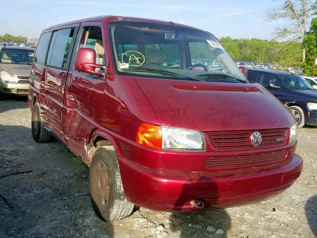 WV2KH4702YH003950 - 2000 VOLKSWAGEN EUROVAN GL RED photo 1