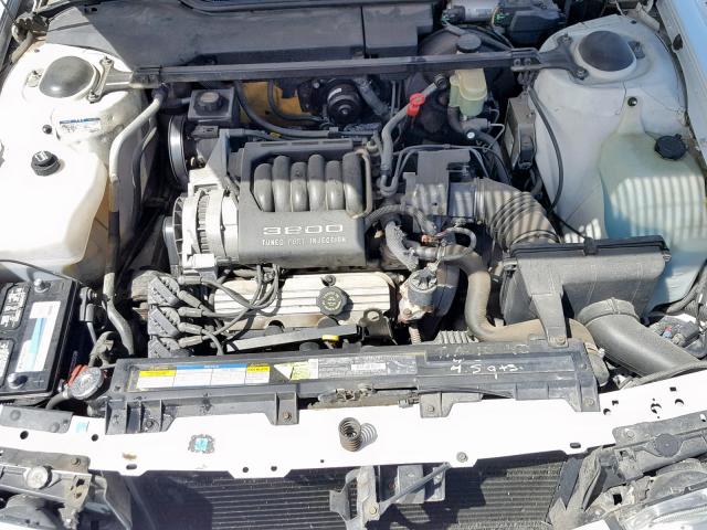 1G4HP52L2SH538802 - 1995 BUICK LESABRE CU WHITE photo 7