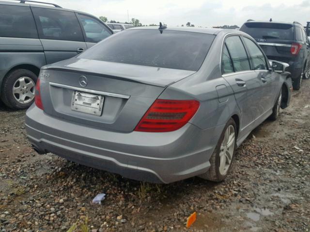 WDDGF4HB2DA811136 - 2013 MERCEDES-BENZ C 250 GRAY photo 4