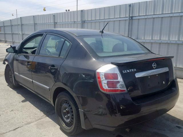 3N1AB6AP6CL643881 - 2012 NISSAN SENTRA 2.0 BLACK photo 3