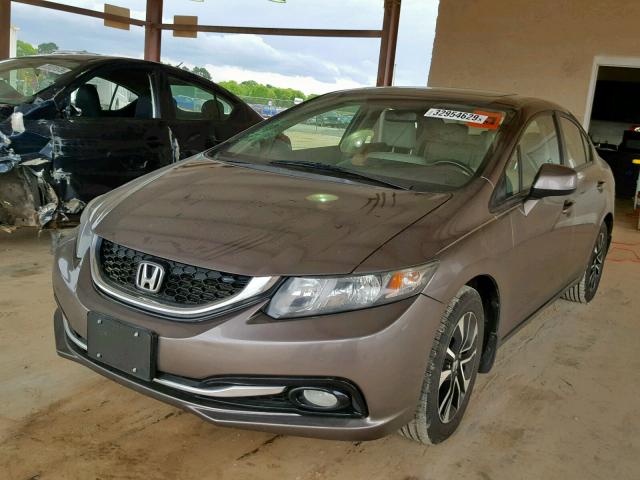 2HGFB2F90DH503777 - 2013 HONDA CIVIC EXL GRAY photo 2