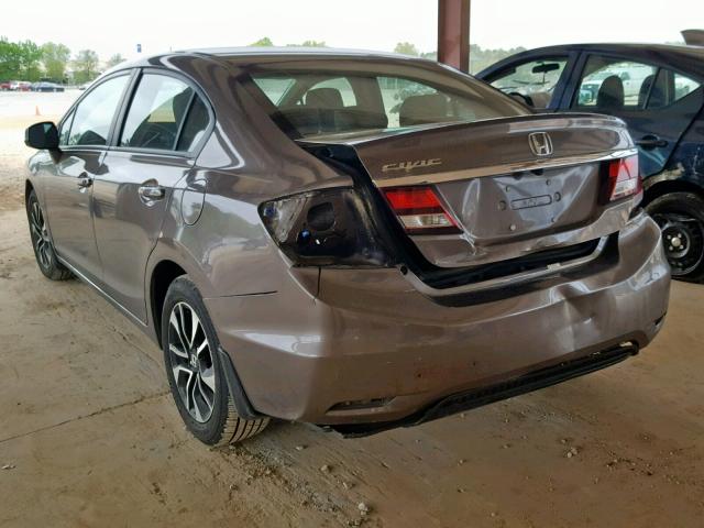 2HGFB2F90DH503777 - 2013 HONDA CIVIC EXL GRAY photo 3