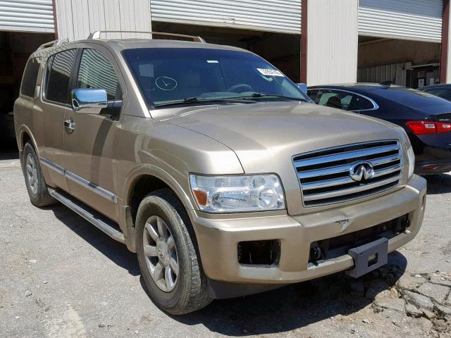 5N3AA08C85N804625 - 2005 INFINITI QX56 GOLD photo 1