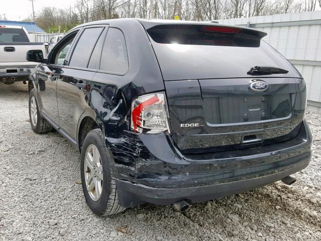 2FMDK3GC0ABB73221 - 2010 FORD EDGE SE BLACK photo 3