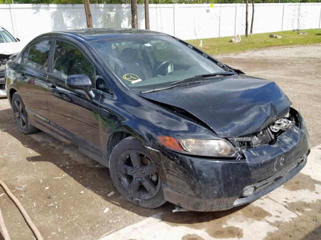 1HGFA15948L000292 - 2008 HONDA CIVIC EXL შავი ფოტო 1