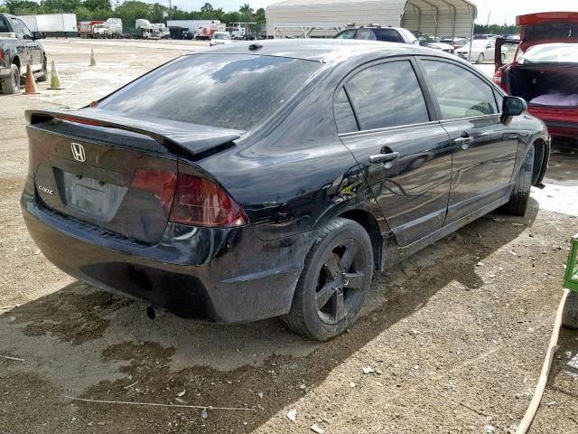 1HGFA15948L000292 - 2008 HONDA CIVIC EXL შავი ფოტო 4