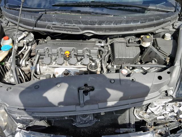 1HGFA15948L000292 - 2008 HONDA CIVIC EXL შავი ფოტო 7