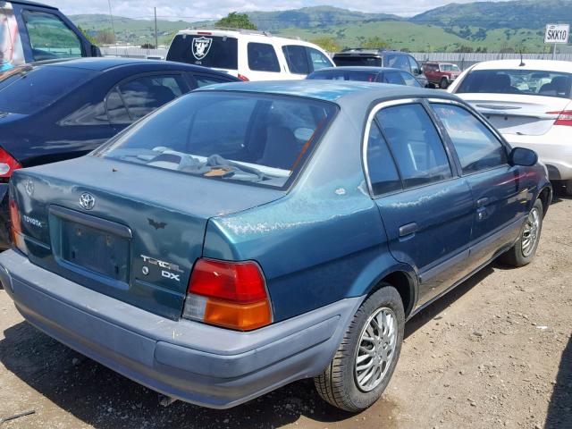 JT2EL56E4S0033995 - 1995 TOYOTA TERCEL DX GREEN photo 4