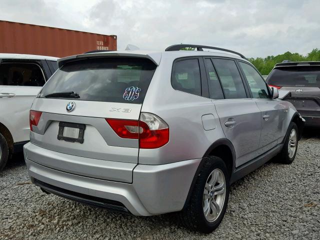 WBXPA934X6WG91080 - 2006 BMW X3 3.0I SILVER photo 4