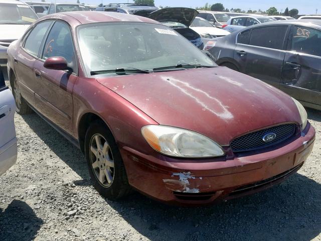 1FAFP56U66A203433 - 2006 FORD TAURUS SEL RED photo 1