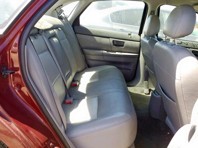 1FAFP56U66A203433 - 2006 FORD TAURUS SEL RED photo 6