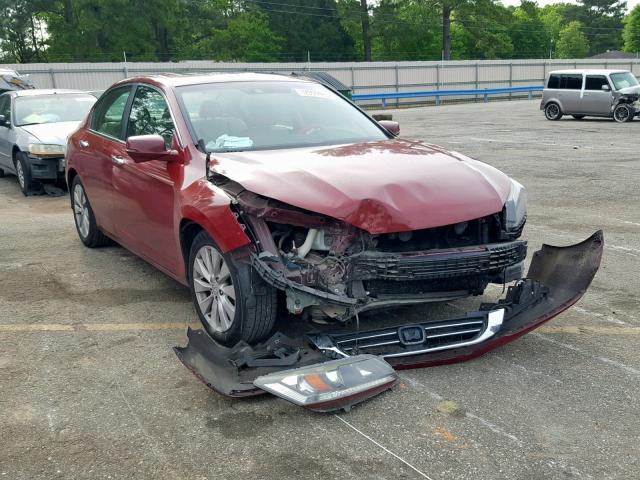 1HGCR2F83DA156353 - 2013 HONDA ACCORD EXL MAROON photo 1