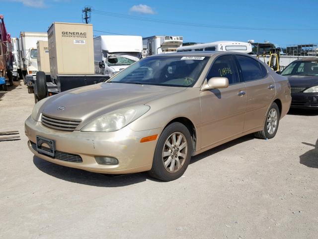 JTHBF30G130136596 - 2003 LEXUS ES 300 GOLD photo 2