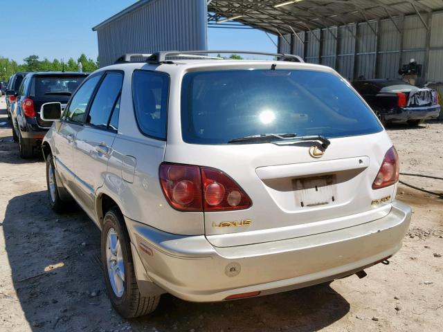 JT6GF10U3X0014711 - 1999 LEXUS RX 300 WHITE photo 3