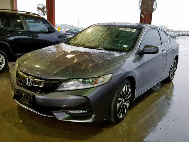 1HGCT2B87GA001008 - 2016 HONDA ACCORD EXL GRAY photo 2