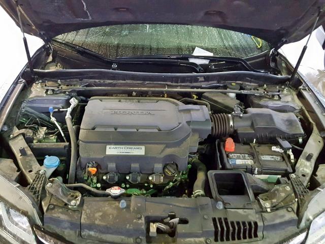 1HGCT2B87GA001008 - 2016 HONDA ACCORD EXL GRAY photo 7