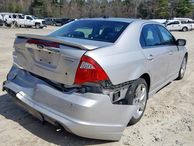 3FAHP0KC4AR371000 - 2010 FORD FUSION SPO GRAY photo 4