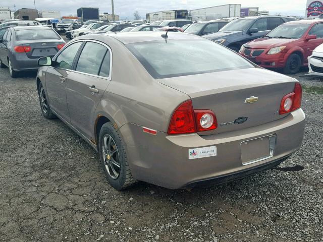 1G1ZG57B58F173098 - 2008 CHEVROLET MALIBU LS BROWN photo 3