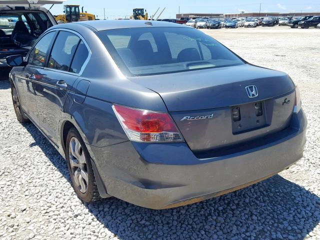 1HGCP26848A150489 - 2008 HONDA ACCORD EXL GRAY photo 3