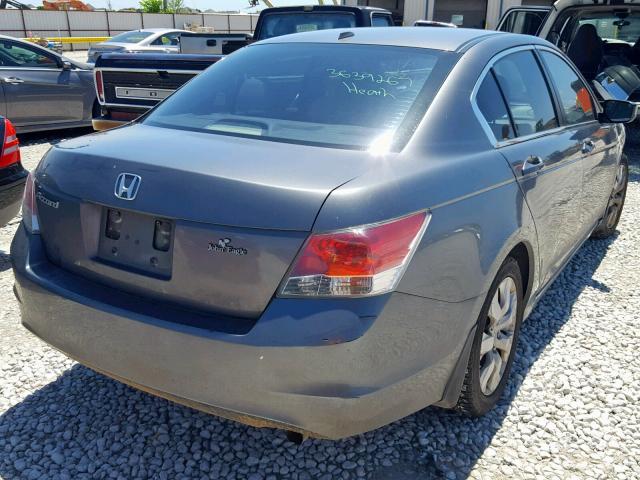 1HGCP26848A150489 - 2008 HONDA ACCORD EXL GRAY photo 4